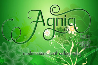 Agnia: A Script Handwritten Font for Business Branding