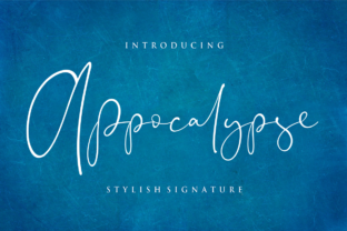 Appocalypse: A Classy Signature Font for Small Business Branding