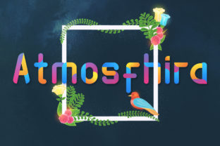 Atmosfhira: A Playful Color Font for Displays and Art