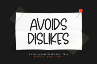 Avoids Dislikes: A Handmade Script Font for Small Business Branding