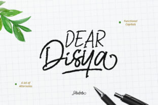 Dear Disya: A Striking Handwritten Font for Crafters