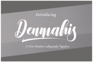 Denmahis Script: A Modern Calligraphy Font for Maker Projects