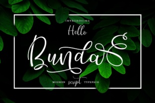 Hello Bunda Script: A Clean Handwritten Font with Swashes
