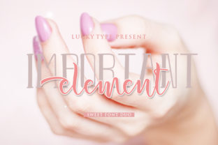 Important Element: A Thin Italic Font for Elegant Campaigns