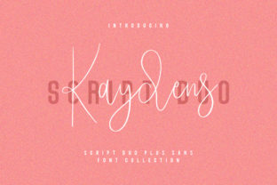 Kaydens Duo Font: Script Handwritten Elegance