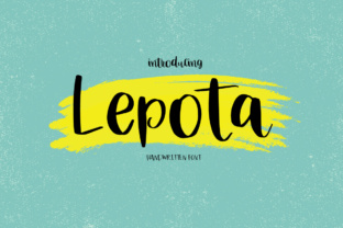 Lepota: A Handwritten Script Font for Web Design