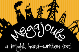 Megajoule Font Download: A Whimsical Hand-Printed Typeface