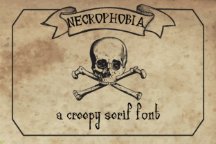 Necrophobia: A Serif Font for Gothic Editorial Design
