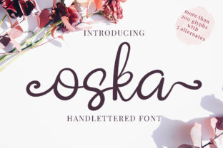 Oska: A Handmade Calligraphy Font for Elegant Digital Design