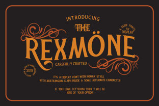 Rexmone Serif Font: A Bold Display Typeface for Branding