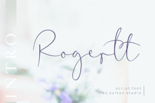 Rogertt Font: Romantic Modern Calligraphy for Makers