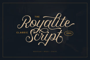 Royalite Script Family Font for Luxury Branding Projects