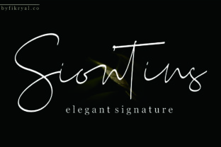 Siontins – A Classy Signature Font for Chic Branding