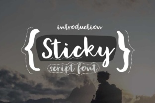 Sticky: A Clean Handwritten Script Font for Modern Design