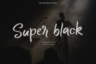 Super Black: A Handwritten Brush Font for Web Design