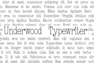 Underwood Typewriter Font: Real-World Branding Test