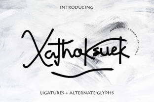 Xathoksuek: The Signature Font That Makes Branding Feel Personal